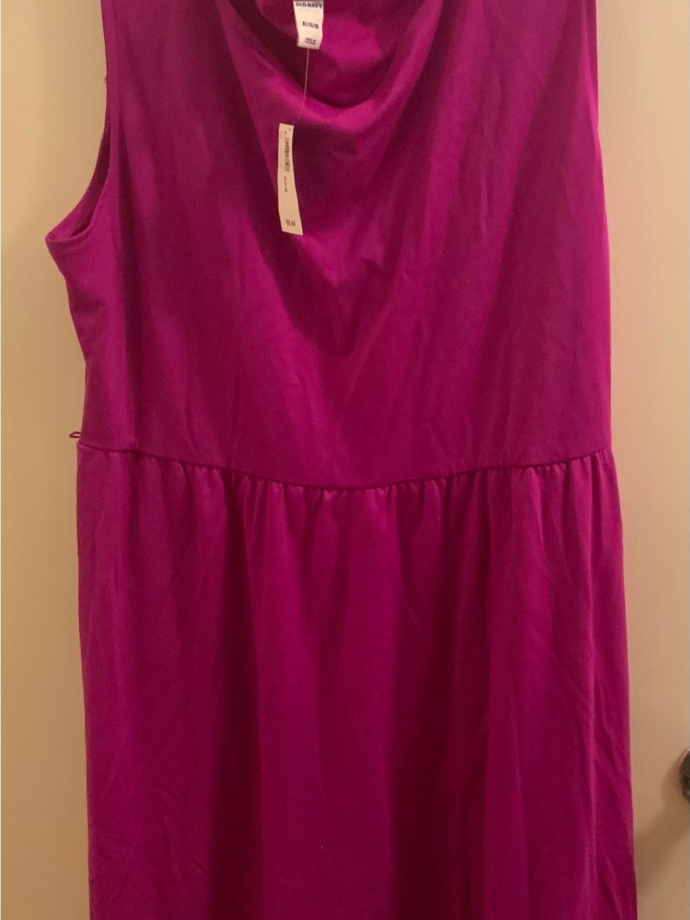 Old Navy Fuchsia Sleeveless Midi Dress
